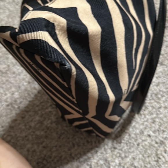 Coach Zebra Print Black and Tan Medium Tote - Picture 6 of 12